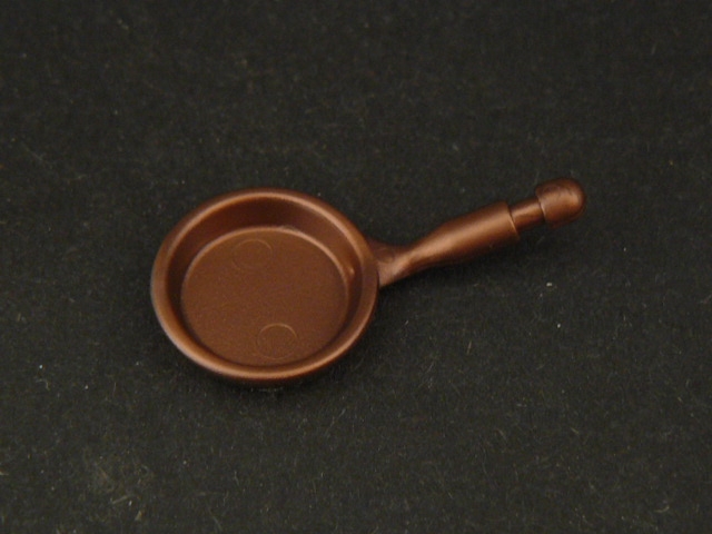 Bratpfanne bronzefarbige Pfanne Playmobil Zubehör Ersatzteil 1 braune 
