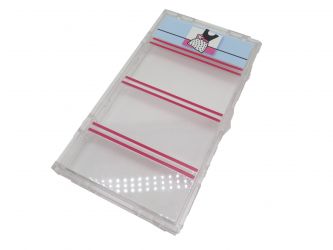 Wand 90/165 mm Transparent