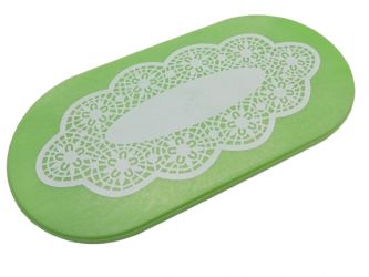 Tischplatte oval 128x65 mm