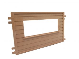Wand mit Fensterausschnitt