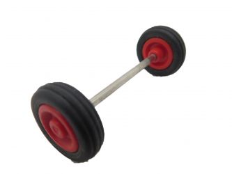Achse mit Rdern 2,0 x 55 mm